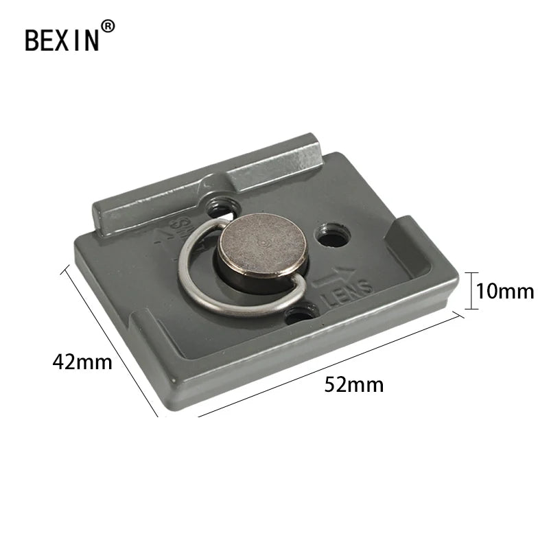 BEXIN 200PL-14 Camera Tripod Quick Release Plate Mount Clamp Plate Quick Release Adapter for Manfrotto DSLR Camera Compatible