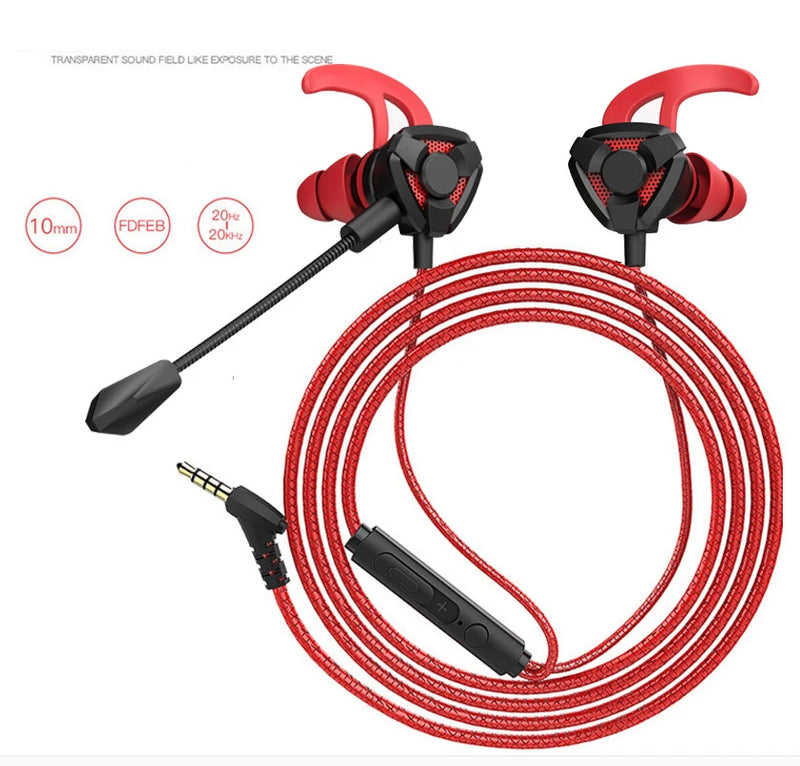 Earphone Helmets For CS Games Gaming In-Ear Headset 7.1 With Mic Volume Control PC Gamer Earphones