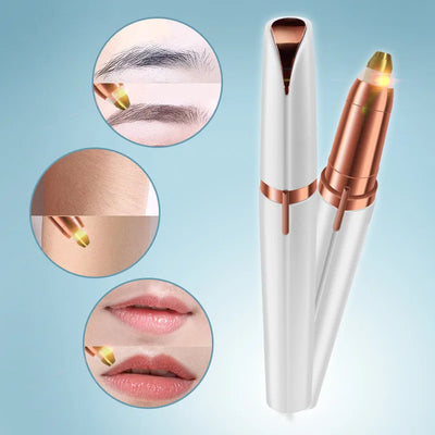 1PCS Electric Eyebrow Trimmer Women's Brow Pencil Automatic Vibrissa Trimming Knife Shaving Nose Hair Removal Beauty Scraper