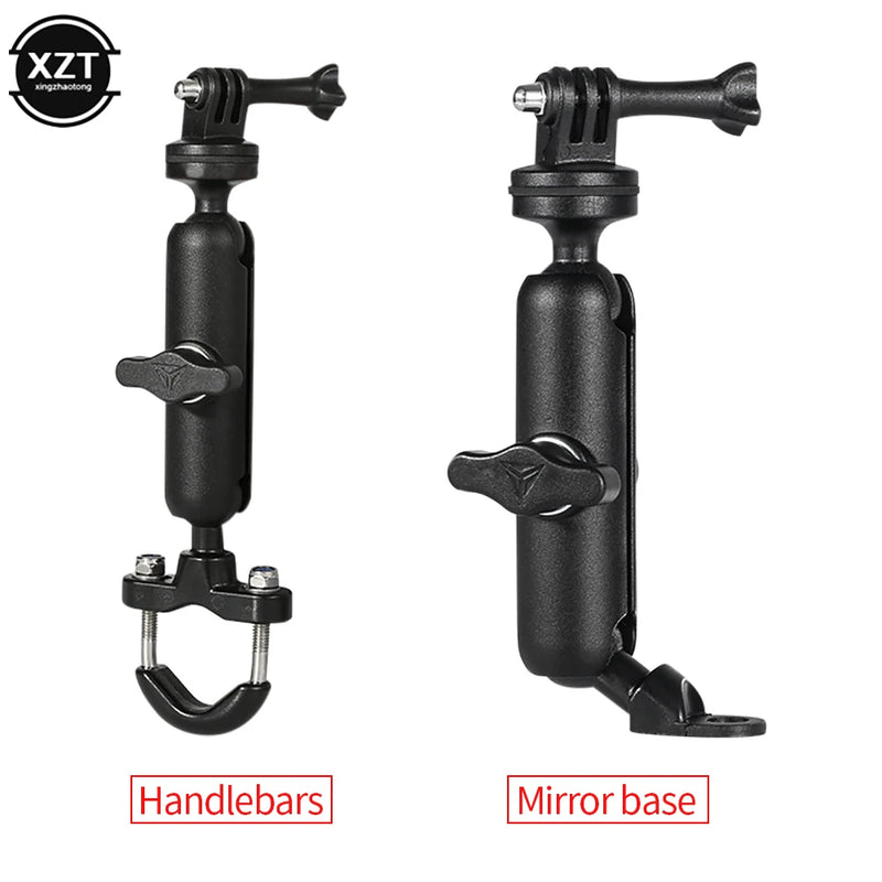 Metal Motorcycle Bicycle Camera Holder Handlebar Mirror Mount Bike Bracket for GoPro Hero 9 8 10 Phone Action Camera Accessories