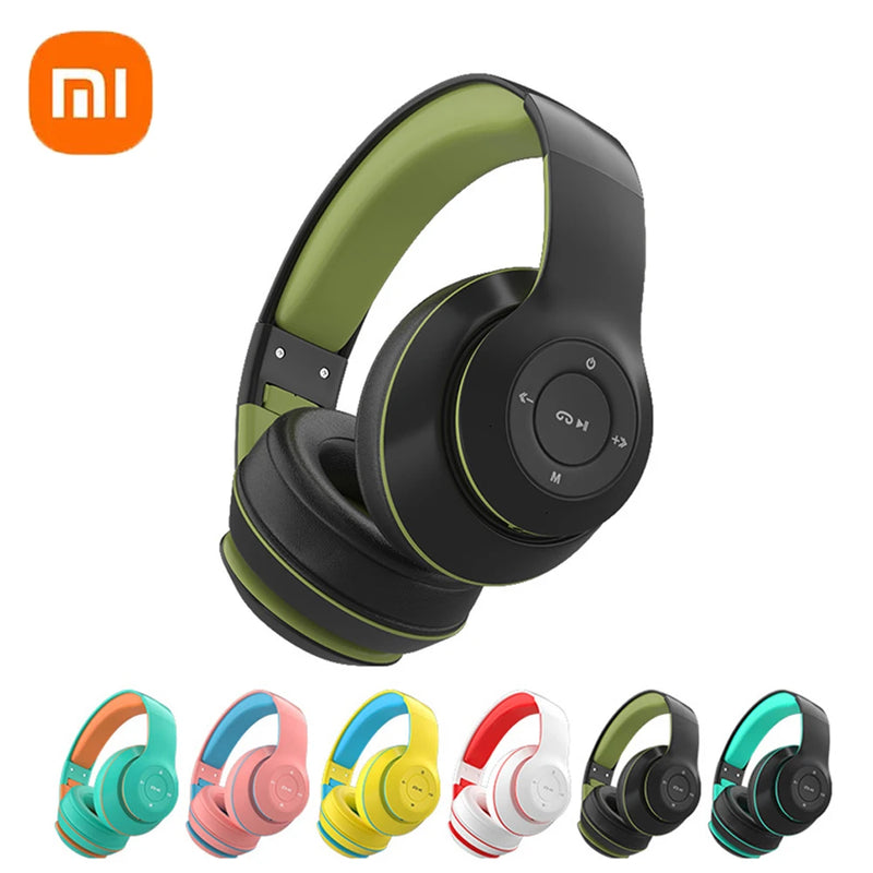 Xiaomi Foldable Wireless Headphones Bluetooth Headphones Bass Stereo Headphones MP3 Player Microphone Support For TF Card AUX