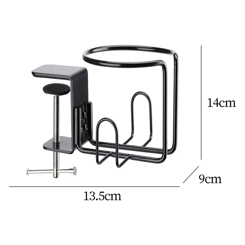 2 in 1 Desk Cup Holder with Headphone Hanger Gaming Desk Accessories Office