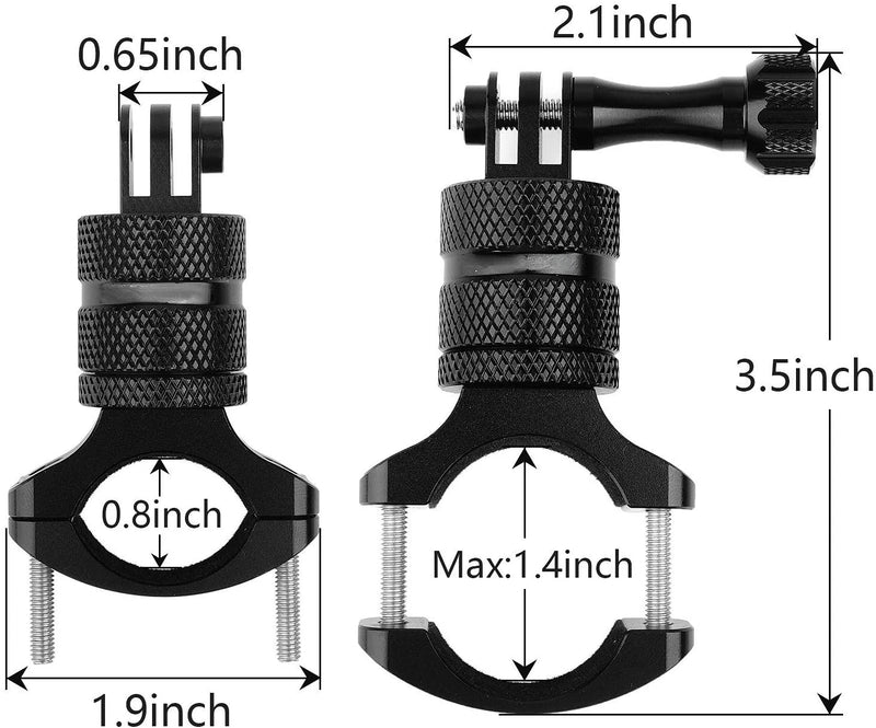 For Bike Mount Camera Handlebar 360 Degree Rotation Bike Camera Mount for Mountain Bicycle/Motorcycle for Gopro Hero 10 9 8 7 6