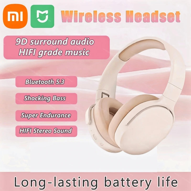 Xiaomi Mijia Wireless Headphones Bluetooth 5.3 Foldable HIFI Stereo Sound P2961 Headset Long Battery Life Heavy Bass Earphone