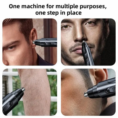 Black Electric Nose Hair Trimmer Ear and Nose Hair Trimmer Professional Painless Nose Hair Trimmer For Men And Women