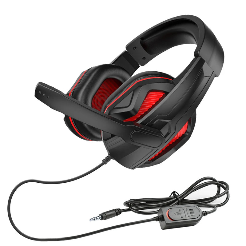 Universal 3.5mm Wired Headphones Helmet PC Computer Gaming Headset With Noise Reduction Microphone For PS5 PS4 Laptop Phone