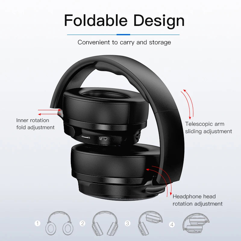 Awei A780BL Wireless Headphones Bluetooth Headset Bass Stereo Sound Gaming Earphones Foldable With Mic Fone Bluetooth Earbuds