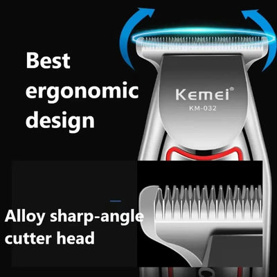 KEMEI Profession Hair Trimmer Electric Beard Trimmer For Men Hair Clipper Hair Cutter  Machine Hair Cut Grooming Kit  KM-032