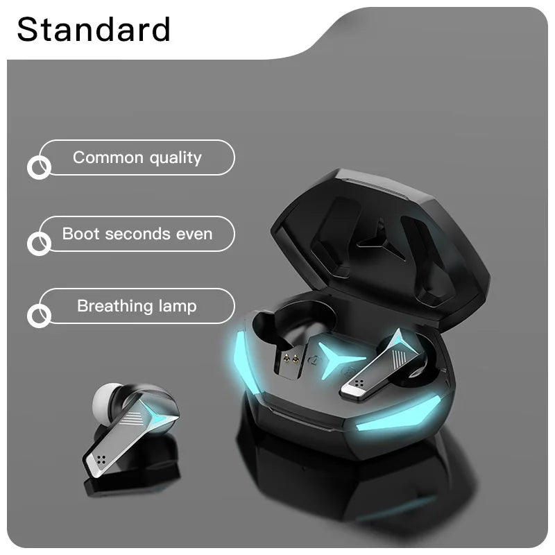 T33 TWS Game Wireless Earphones Bluetooth Low Delay Fone Fone HiFi Sound Headphones with Mic Gaming Digital Display Earbuds