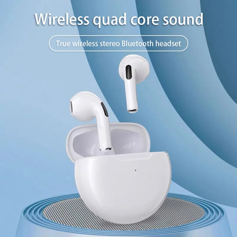 Air Pro 6 TWS Fone Bluetooth Earphones Wireless Headphones with Mic Touch Control Wireless Bluetooth Headset Pro 6 Earbuds