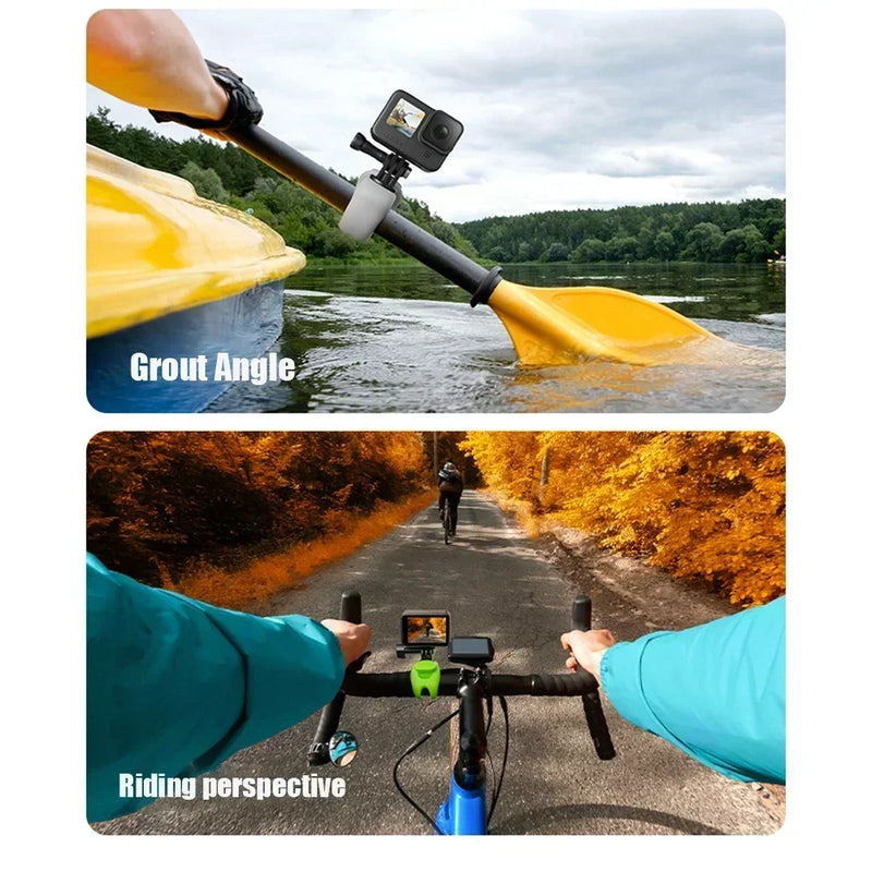 DIY YOUR HOLDER CLIP Elastic Strap Nfixed Bracke Degree Rotation Bicycle Motorcycle Handle Bar Mount Holder For Camera