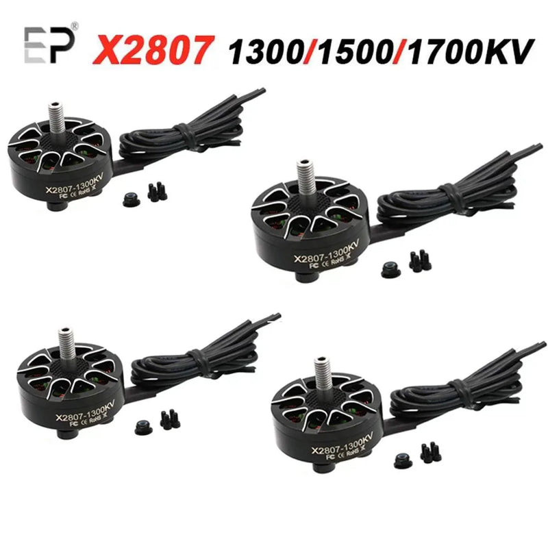 E-Power 4Pcs DIY Parts X2807 2807 1300KV 4S-6S Brushless Motor for Mark4 FPV Freestyle 7inch Long Range RC FPV Racing LR7 Drones