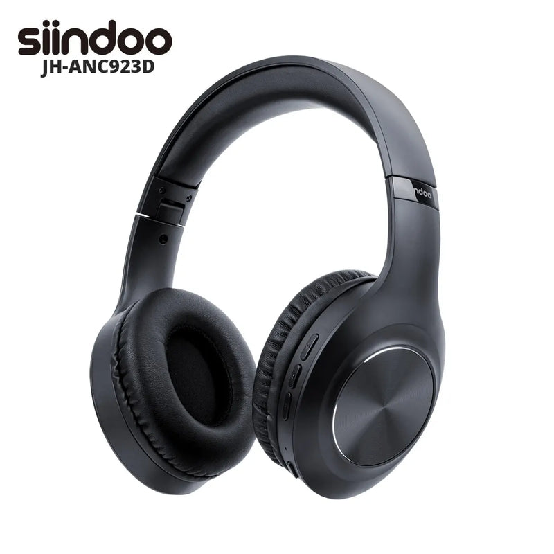 Siindoo JH-ANC923 Active Noise Cancelling Wireless Headset Foldable Over-Ear Bluetooth Headphone With Mic Hi-Fi Stereo Deep Bass