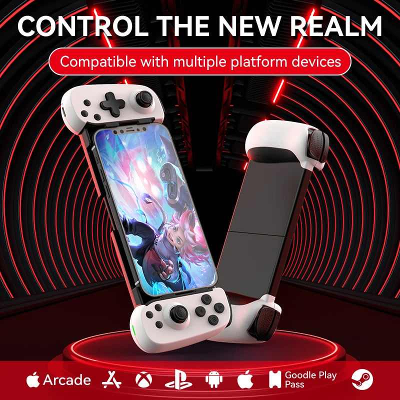 Suitable for Switch game console Android ios mobile phone stretch game controller dual Hall joystick six-axis body sensing wirel