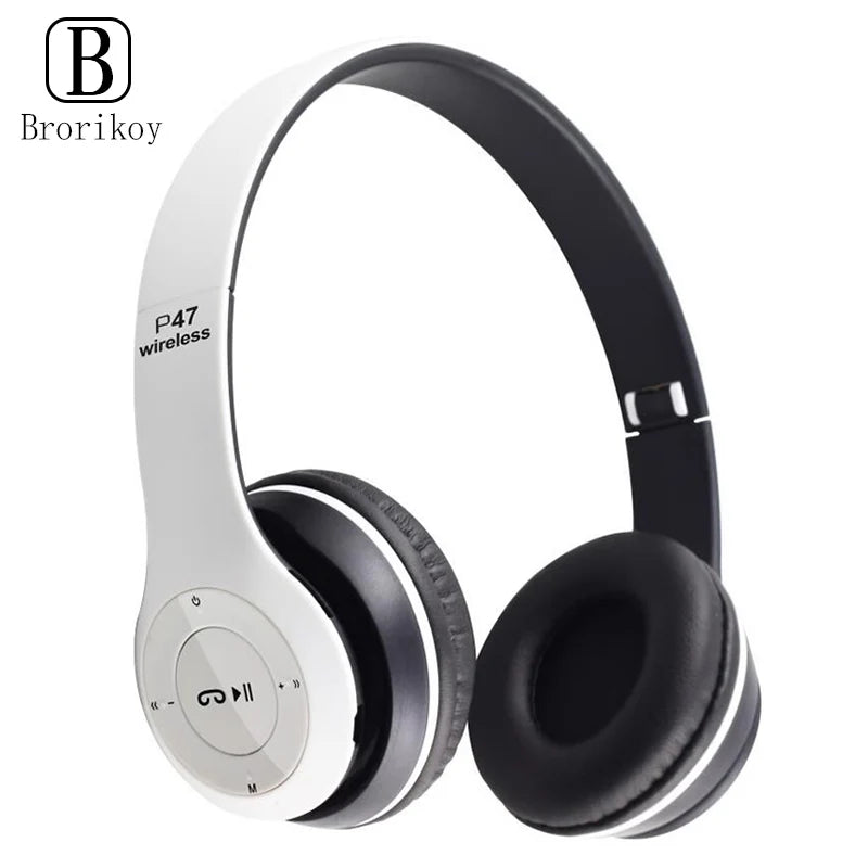 Bluetooth 5.0 Wireless Headphone Foldable HIFI Stereo Bass Earphone Kid Girls Helmet Gift With Mic USB Adaptor For iPhone Game