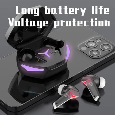 T33 TWS Game Wireless Earphones Bluetooth Low Delay Fone Fone HiFi Sound Headphones with Mic Gaming Digital Display Earbuds