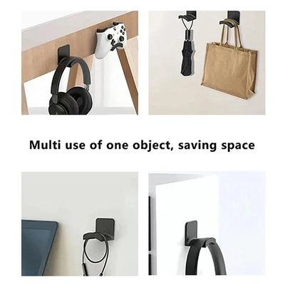 Non Punching Headphone Stand Headwear Stand Creative Gaming Controller Storage Hook Dormitory Universal Adhesive Wall Hanging