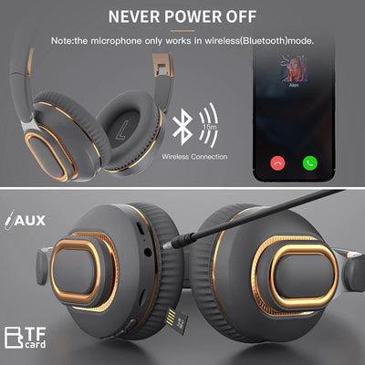 H7 Pro max Wireless Headsets Bluetooth Headphones Noise Cancelling Great Bass Stereo Foldable Music Sport Earphone Support TF FM