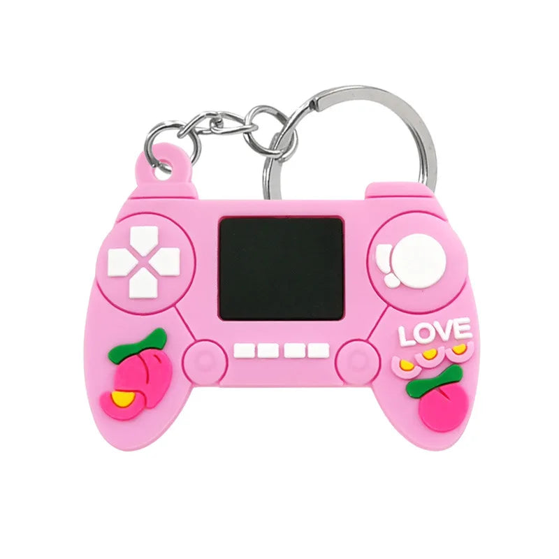 Game Machine Keychain & Keyring Cute Gamepad Boy Joystick Key Chain PS4 Game Console Keychains Bag Car Hanging Ring Accessories