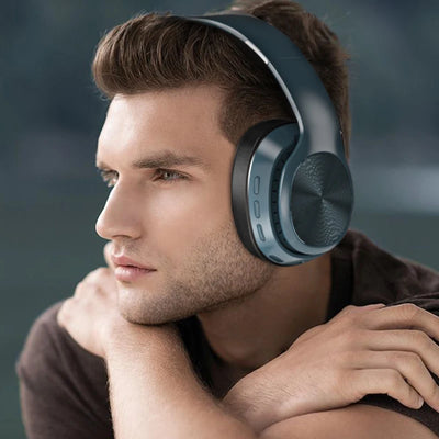 Foldable Wireless Headset VJ320 5.0 Headphones FM Radio Player Sports Stereo Support TF Card Gaming Earphone Mic Deep Bass