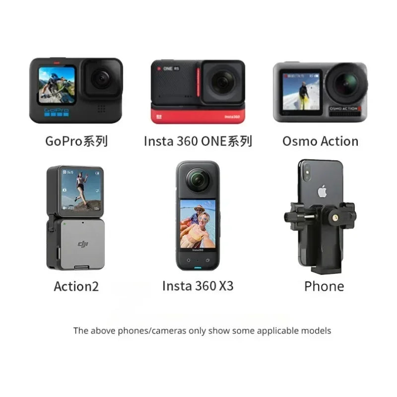 For GoPro 11 10 9 8 Motorcycle Bicycle Camera Holder Handlebar Mirror Mount Bike Bracket for DJI OSMO insta360 Action Camera