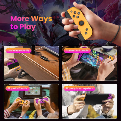 For Joycons Gamepad For Nintendo Switch/Ios/Android/Pc Bluetooth Wireless Controller Joystick With Trubo Video Game Consoles