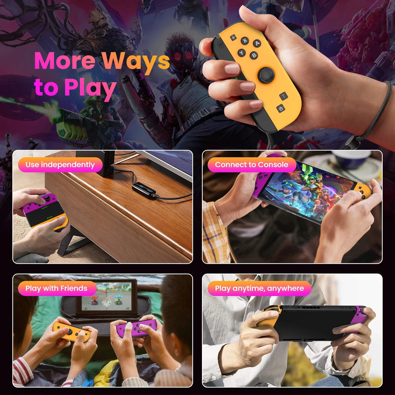 For Joycons Gamepad For Nintendo Switch/Ios/Android/Pc Bluetooth Wireless Controller Joystick With Trubo Video Game Consoles