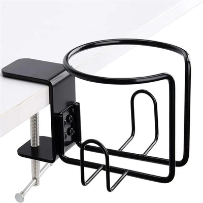 2 in 1 Desk Cup Holder with Headphone Hanger Gaming Desk Accessories Office