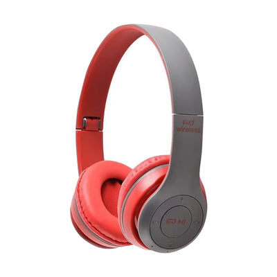 Stereo P47 Bluetooth 5.0 Wireless Headphone Foldable HIFI TWS Bass Earphone Kid Helmet Gift With Mic USB Adaptor For iPhone Game