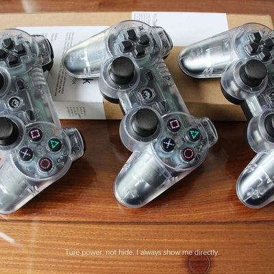 Video-Game Wireless Dual Shock Gamepad Transparent Hand Controller for Sony PS3 Playstation 3 Console Sixaxis Joystick Remote