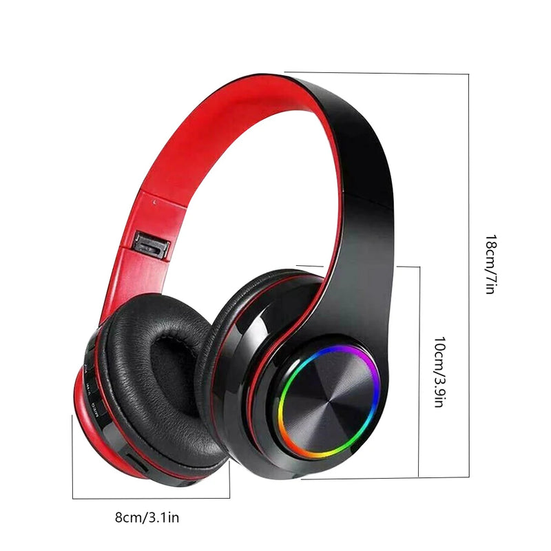 TV Headphones Wireless Helmets Foldable Bluetooth Headset PC Tablet Bluetooth Adapter Waterproof Carry Bag Gaming Music with Mic