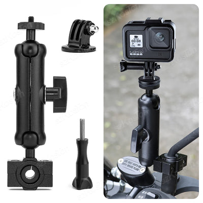 Motorcycle Bicycle Handlebar Mirror Mount Bracket For Gopro Hero 12 11 Bike Action Camera Holder For DJI OSMO Insta360 X4 GO 3S