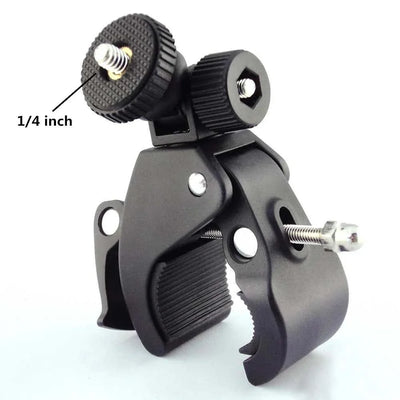 Bike Bicycle Motorcycle Handlebar Clamp Mount for Gopro Hero 5 6 4 SJCAM Eken Yi 4K Camera Holder Clip Go Pro Cycling Accessory