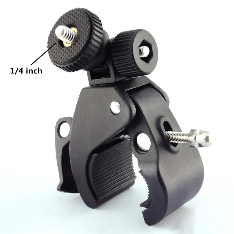 Bike Bicycle Motorcycle Handlebar Clamp Mount for Gopro Hero 5 6 4 SJCAM Eken Yi 4K Camera Holder Clip Go Pro Cycling Accessory