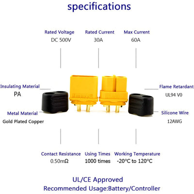 5Pairs XT60H connector plug with Sheath Housing Female / male XT60 plug for RC Lipo Battery cars fpv drones Airplane