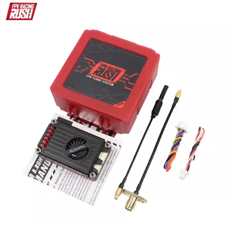 Rushfpv Rush TANK MAX SOLO 5.8GHz 2.5W High Power 48CH VTX Video Transmitter Cooling Fan CNC Shell For Long Rang RC FPV Drone