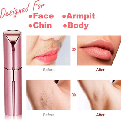 Electric Eyebrow Trimmer Mini  Epilator Lipstick Facial Hair Removal Portable Women Painless Razor  Tool