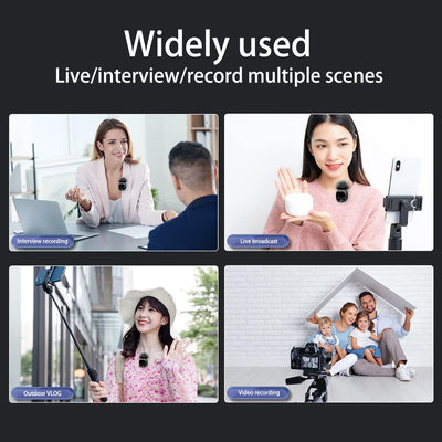 R8 Wireless Lavalier Microphone Portable Audio Video Recording Mini Mic for Android Live Broadcast Gaming Meeting Phone Mic