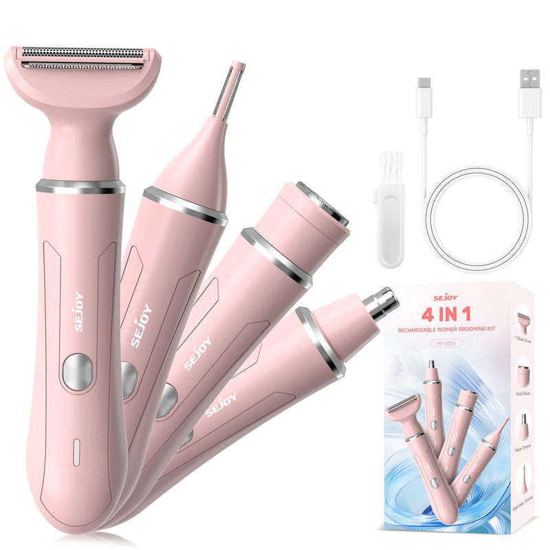 4 in 1 Electric Hair Removal Cutting Machine for Women haver Lady Shaver Body Hair Trimmer for Armpit Bikini Arm Leg Face