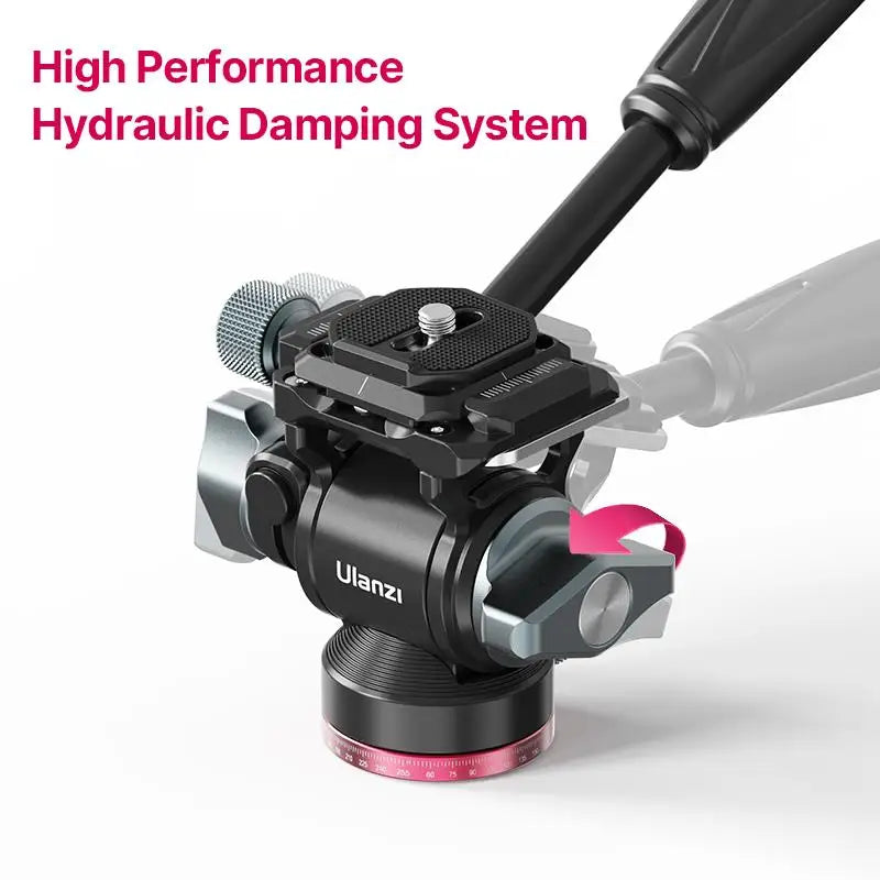 Ulanzi U-190 U190 Panoramic Tripod Head Hydraulic Fluid Video Damping Head For Tripod Monopod DSLR Camera Holder Stand Mobile