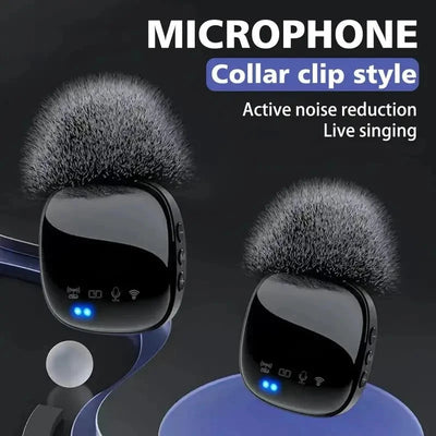 R8 NEW Wireless Lavalier Microphone Audio Video Recording Mini Mic For iPhone Android Laptop Live Gaming Mobile Phone Microphone