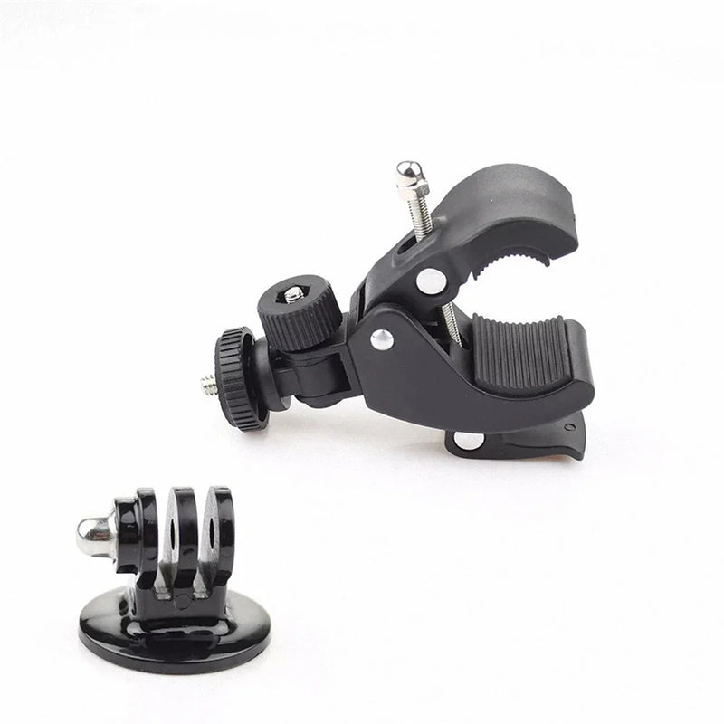 Bike Bicycle Motorcycle Handlebar Clamp Mount for Gopro Hero 5 6 4 SJCAM Eken Yi 4K Camera Holder Clip Go Pro Cycling Accessory