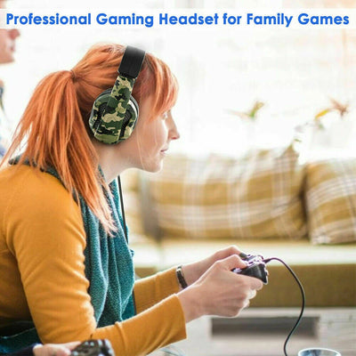 3.5mm Wired Gaming Headphones With Microphone For Computer PS4 PS5 Xbox Bass Stereo PC High Sound Quality Wired Headset Gifts