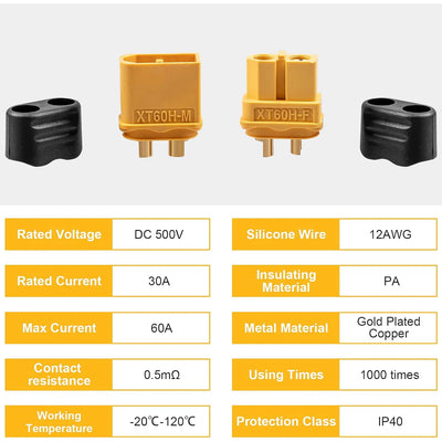 5/10 Pairs XT60H connector plug with Sheath Housing Female / male XT60 plug for RC Lipo Battery cars fpv drones Airplane