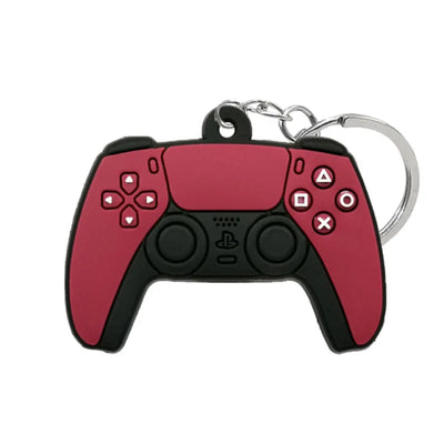 Game Machine Keychain & Keyring Cute Gamepad Boy Joystick Key Chain PS4 Game Console Keychains Bag Car Hanging Ring Accessories