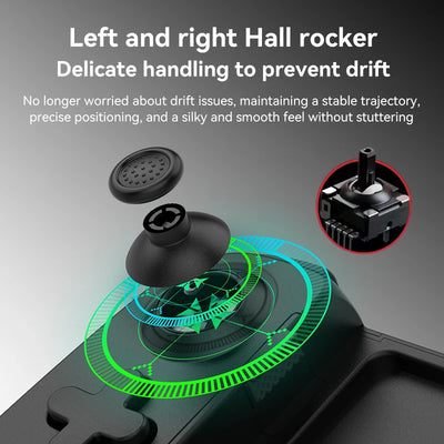 Suitable for Switch game console Android ios mobile phone stretch game controller dual Hall joystick six-axis body sensing wirel