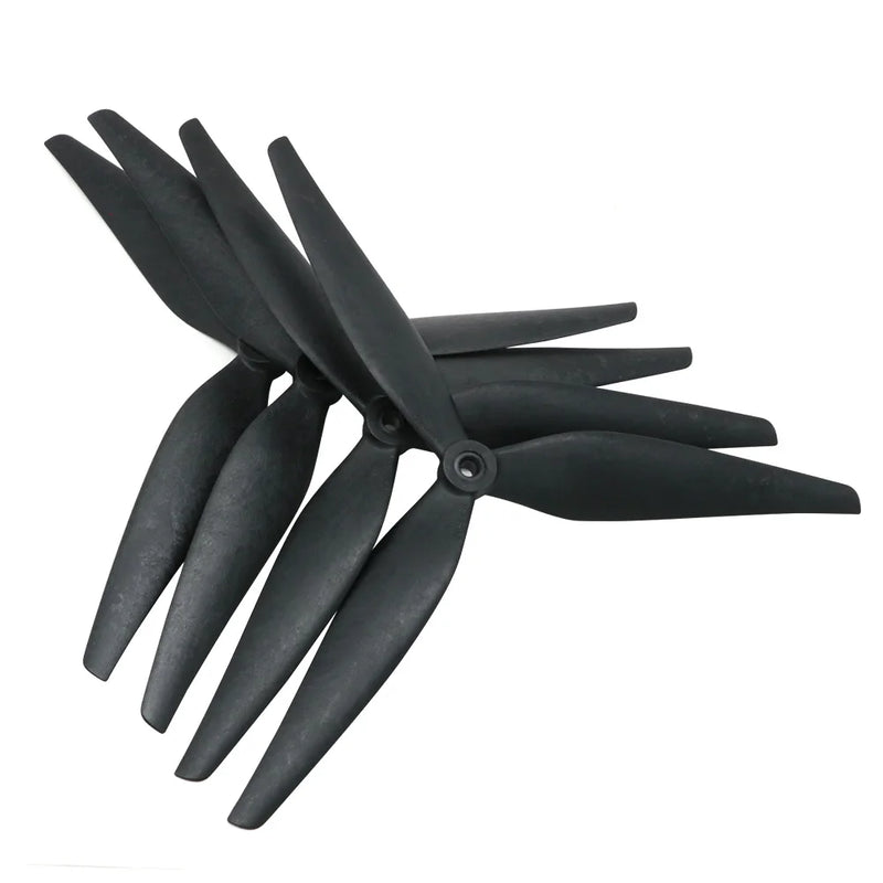 2pair HQProp 10X5X3 9X5X3 10X5.5X3 1050 9050 1055 10inch 9inch 3 blades Black Carbon Reinforced Nylon Propeller for Rc FPV Drone