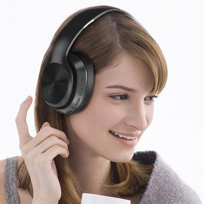 Foldable Wireless Headset VJ320 5.0 Headphones FM Radio Player Sports Stereo Support TF Card Gaming Earphone Mic Deep Bass