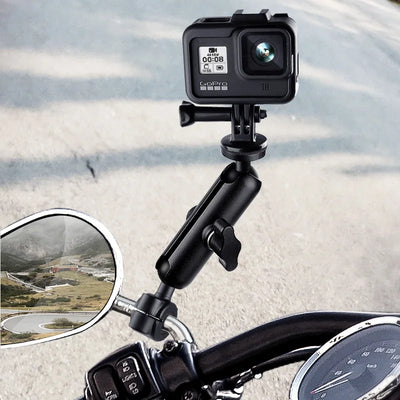 Camera Clamp Mount Bike Motorcycle Handlebar Holder Bicycle Cycling for GoPro 13 12 11 10 9 Insta360 X3 X4 DJI Action 4 Pocket 3