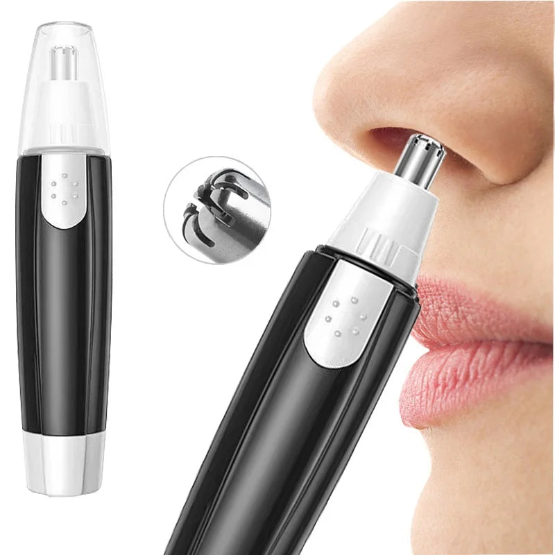 New White Electric Nose Hair Trimmer For Men And Women Available With Low Noise High Torque High Speed Motor